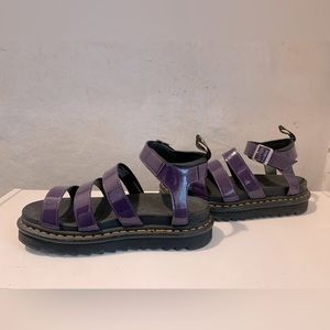 Dr. Marten Blaire Sandals - Black Currant/Purple